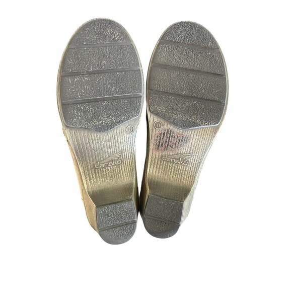 Dansko 'Meena' Lace-Up Bootie Ankle Leather Size 41 US 11/11.5 Tan EUC Suede - Picture 10 of 13